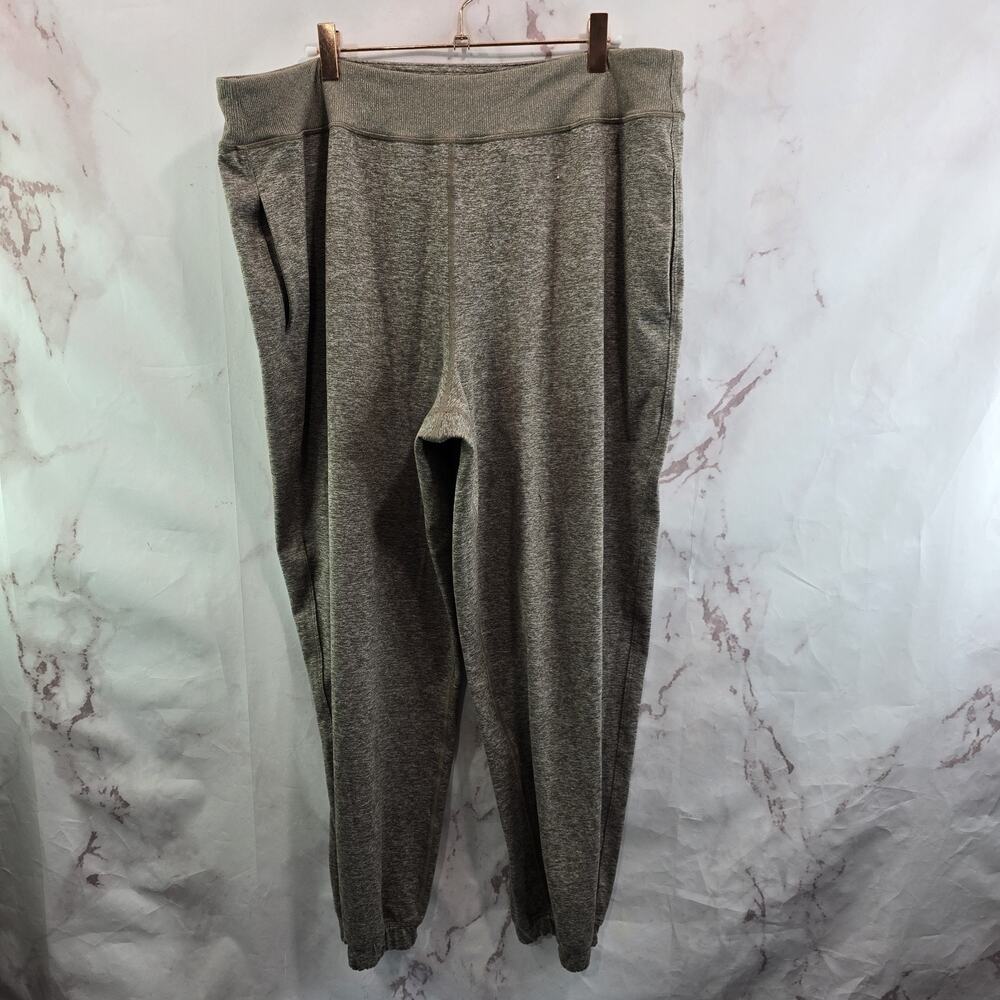 Athleta Jogger Womens XL Brown Softluxe High Rise Pull On Pants Heathered
